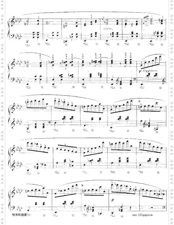 降A大调圆舞曲作品42-肖邦