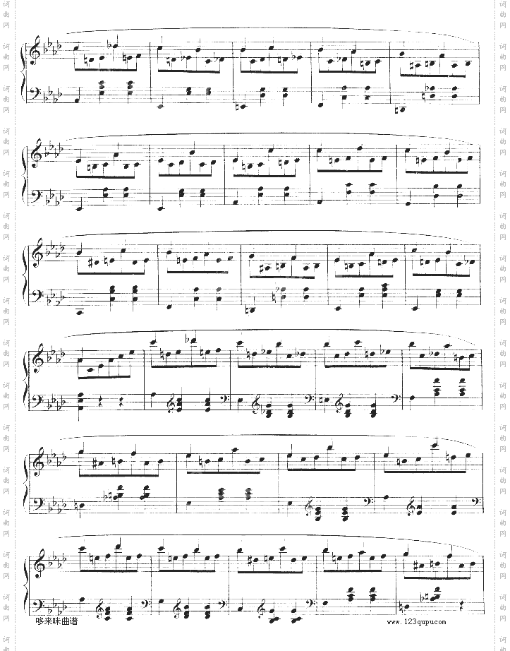 降A大调圆舞曲作品42-肖邦