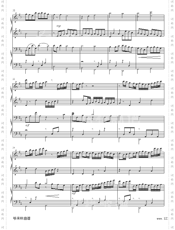 Canon-四手联弹-帕赫贝尔-Pachelbel