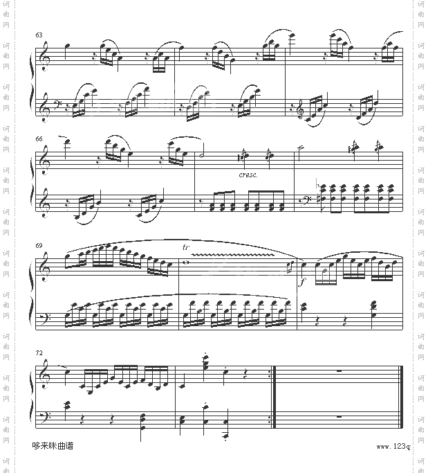 奏鸣曲SonatasK545-莫扎特