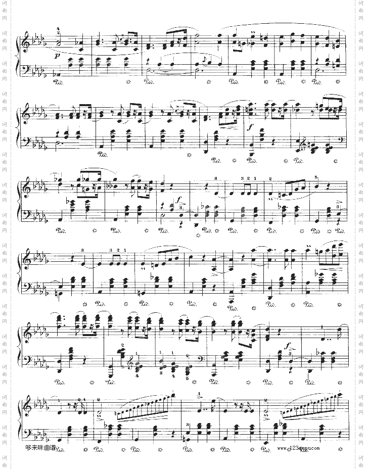 钢琴圆舞曲34-1-肖邦