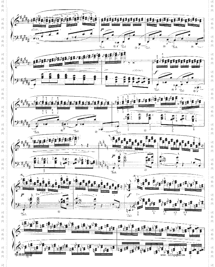 升g小调练习曲作品25-6-肖邦