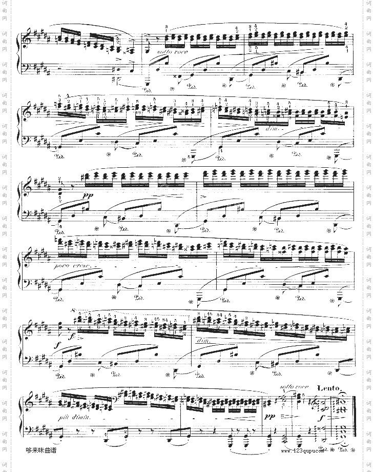 升g小调练习曲作品25-6-肖邦