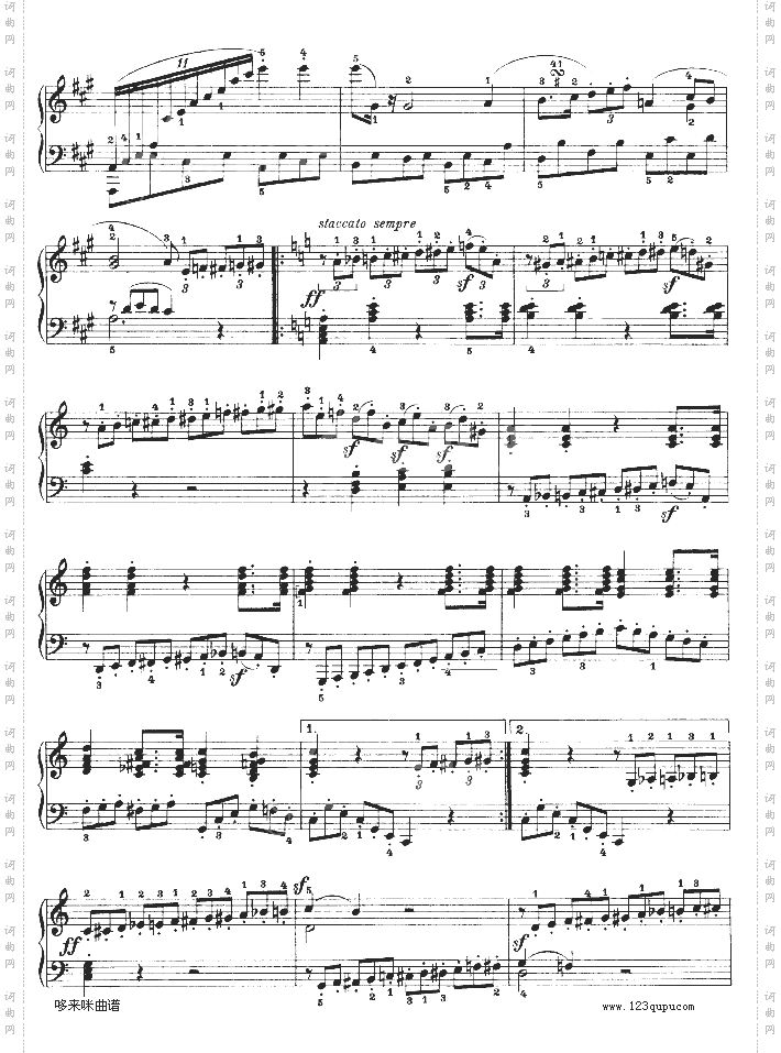 A大调第二钢琴奏鸣曲-贝多芬