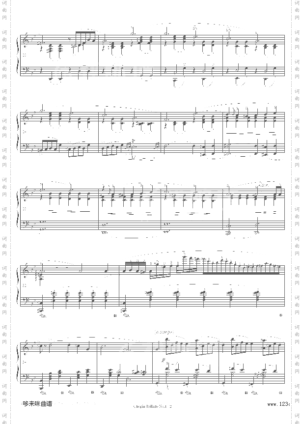 第一叙事曲-BalladeNo.1-肖邦