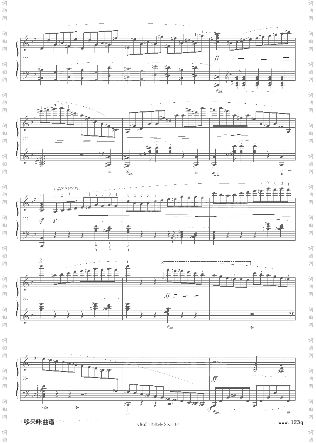 第一叙事曲-BalladeNo.1-肖邦