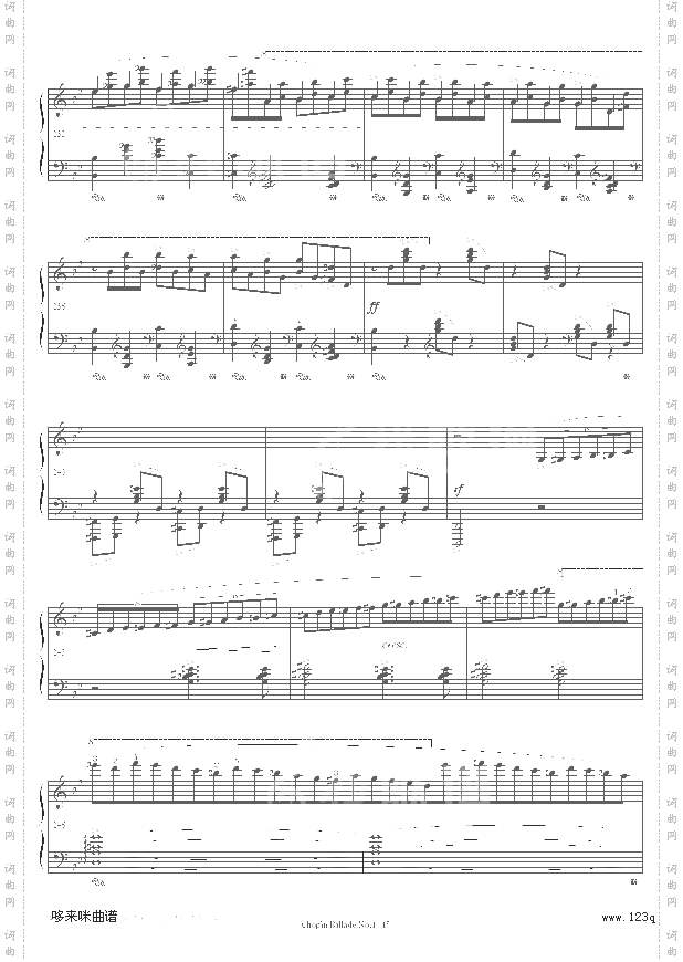 第一叙事曲-BalladeNo.1-肖邦