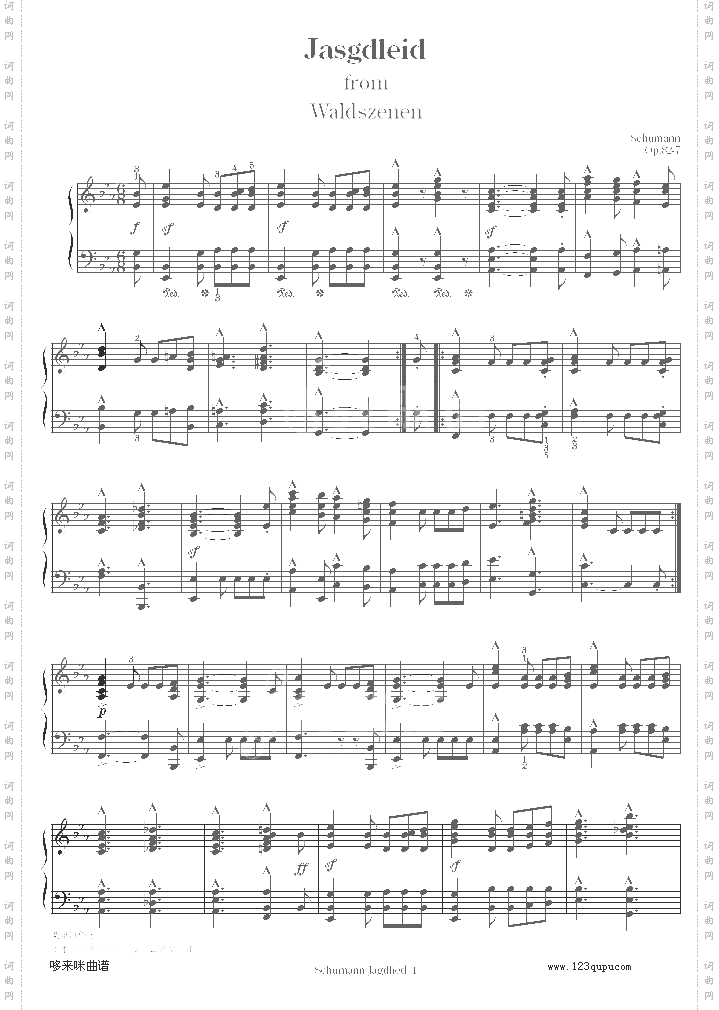 Waldscenenop.82-舒曼