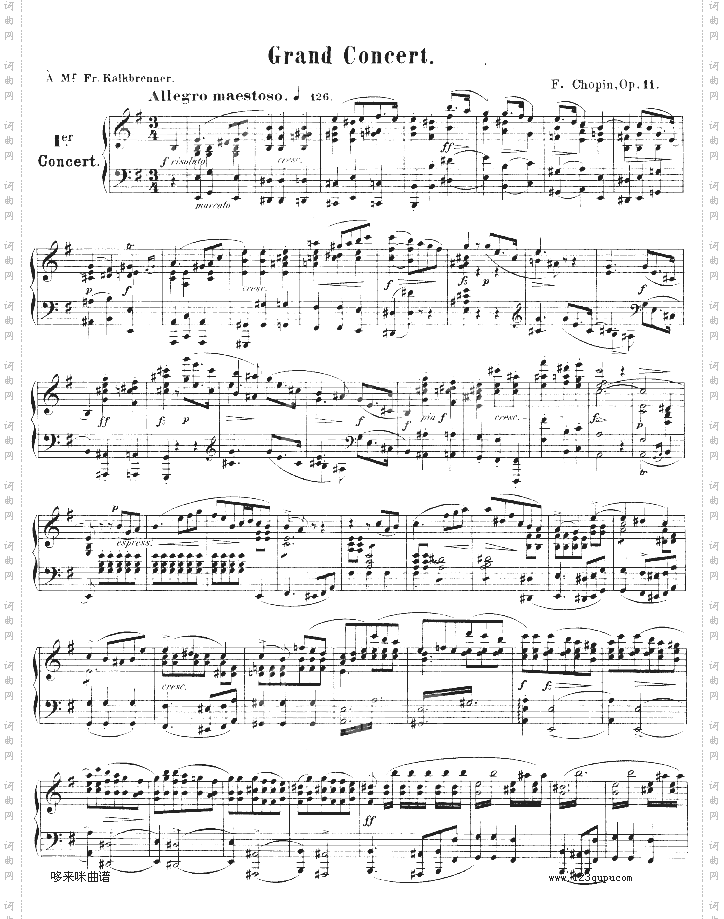 钢琴第一协奏曲op.11-1-肖邦
