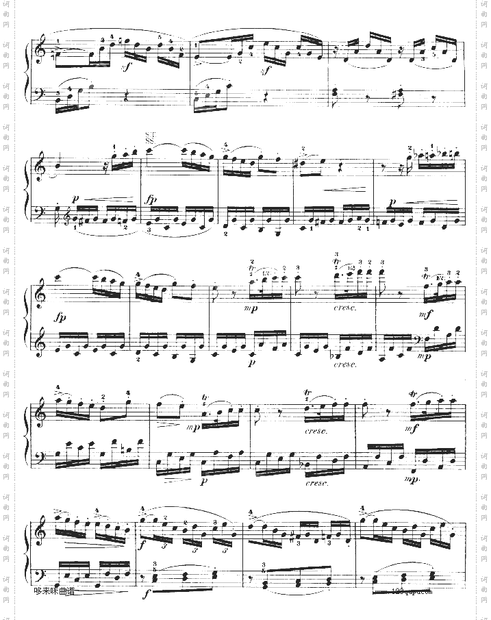 钢琴奏鸣曲kv330-莫扎特