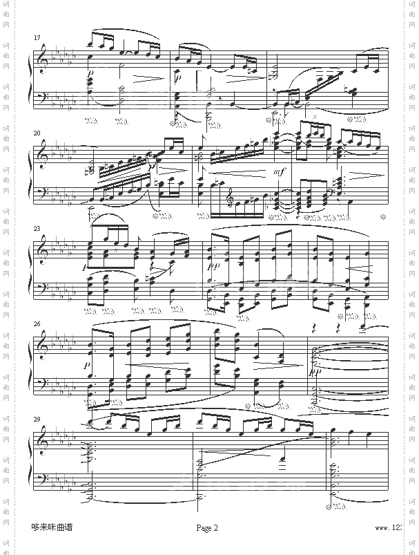 亚麻色头发的女孩-德彪西