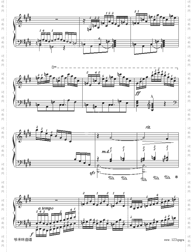 E大调练习曲-莫什科夫斯基