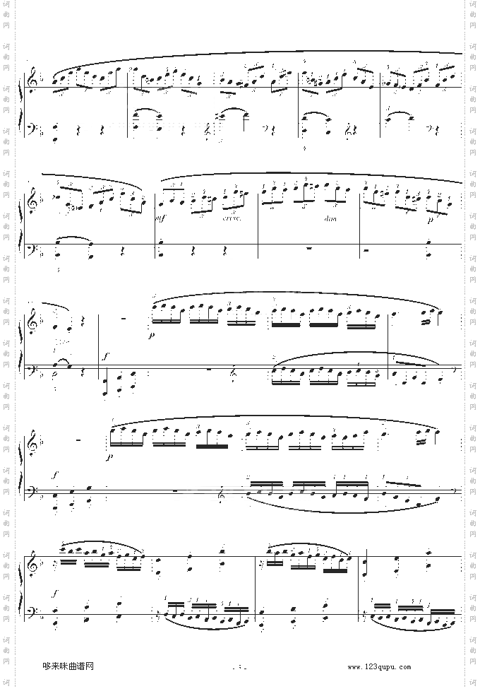 F大调钢琴奏鸣曲第一乐章-莫扎特