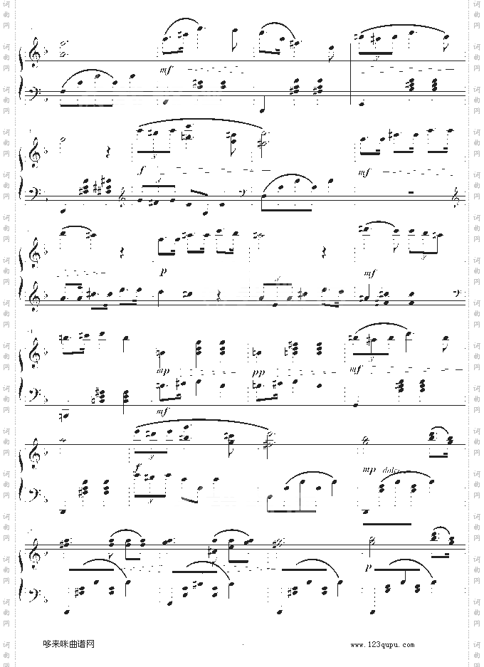 小夜曲-左手简易版-舒伯特