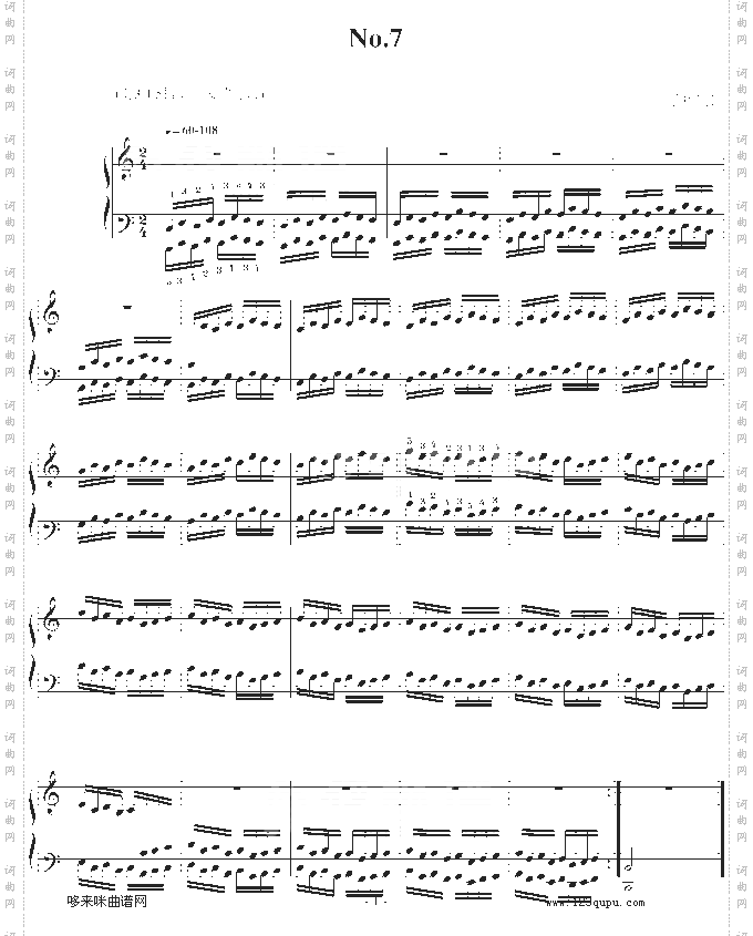 哈农指法练习7-我学钢琴-哈农