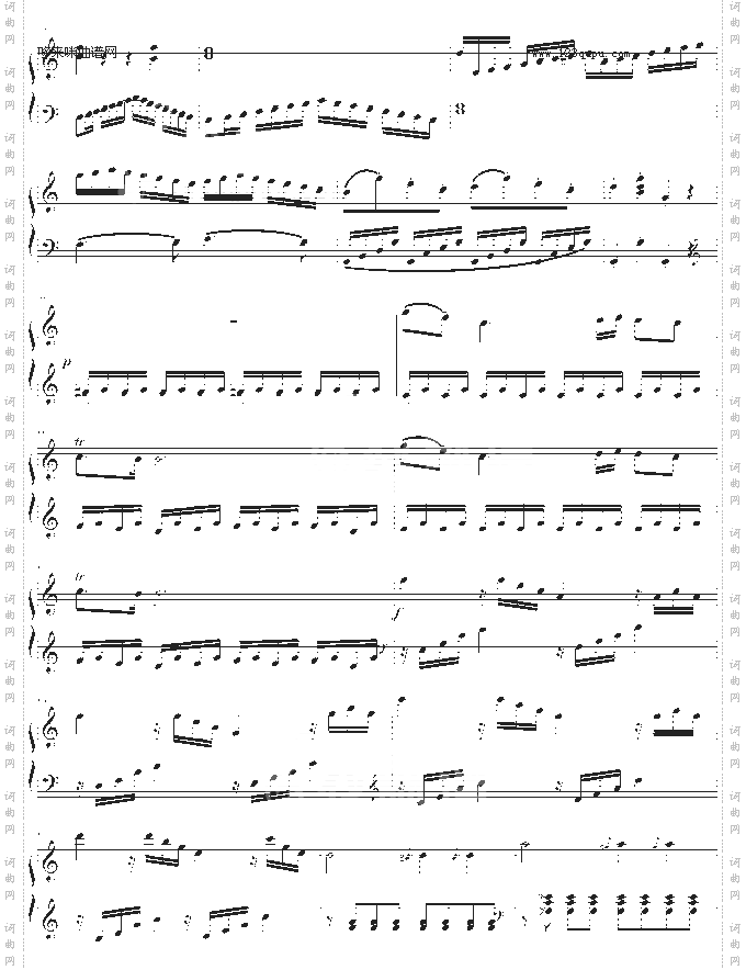 C大调奏鸣曲-莫扎特