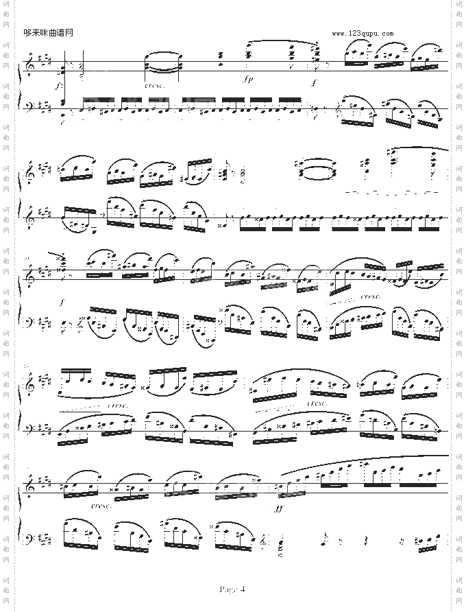 肖邦练习曲op10.4-肖邦