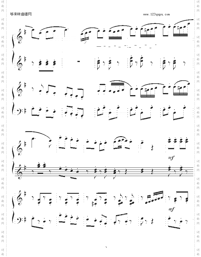 巡逻兵进行曲-四手联弹-弗兰克·米查姆