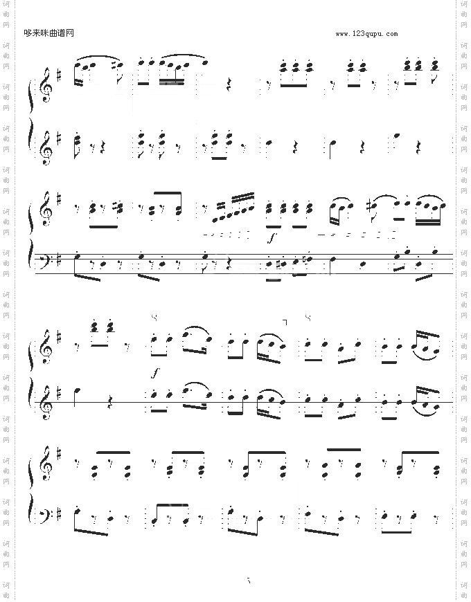 巡逻兵进行曲-四手联弹-弗兰克·米查姆