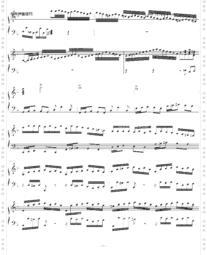 巴赫第一键盘钢琴乐协奏曲第一乐章-巴赫