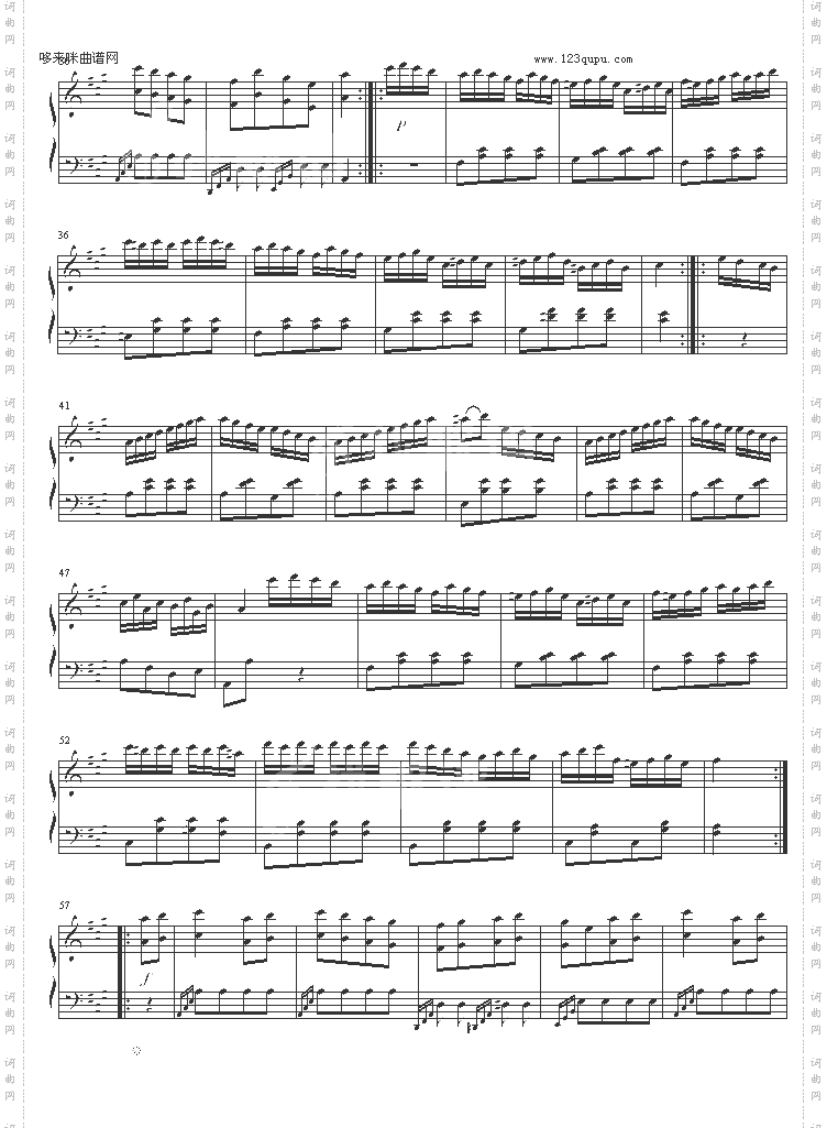 土耳其进行曲-原版-莫扎特