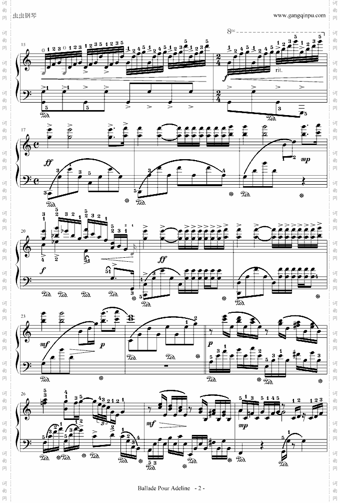 水边的阿蒂丽娜原版-带指法