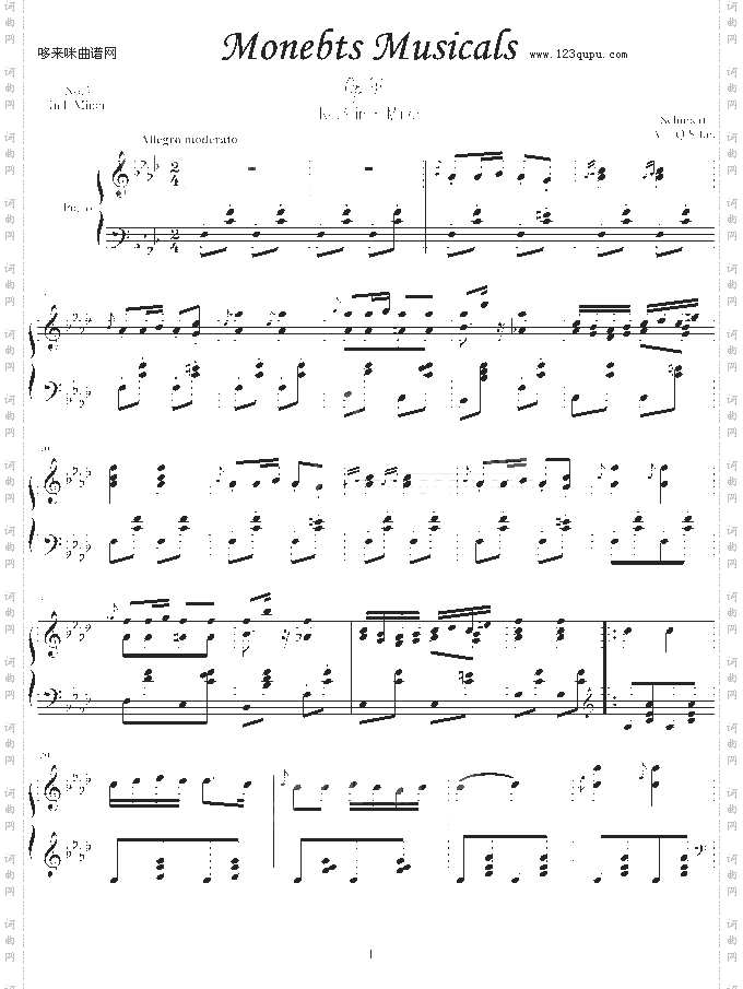 音乐的瞬间第三首-舒伯特