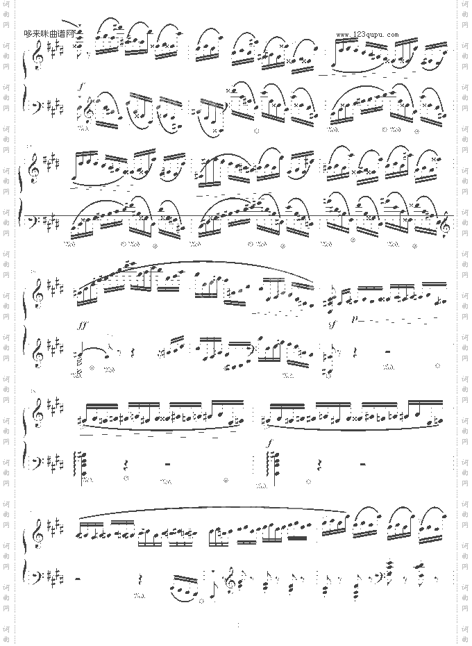 练习曲Op.10No.4原版-肖邦