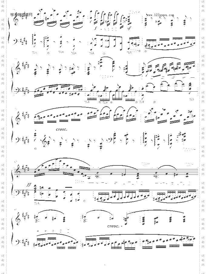 练习曲Op.10No.4原版-肖邦