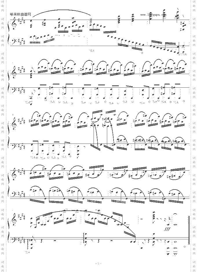 练习曲Op.10No.4原版-肖邦