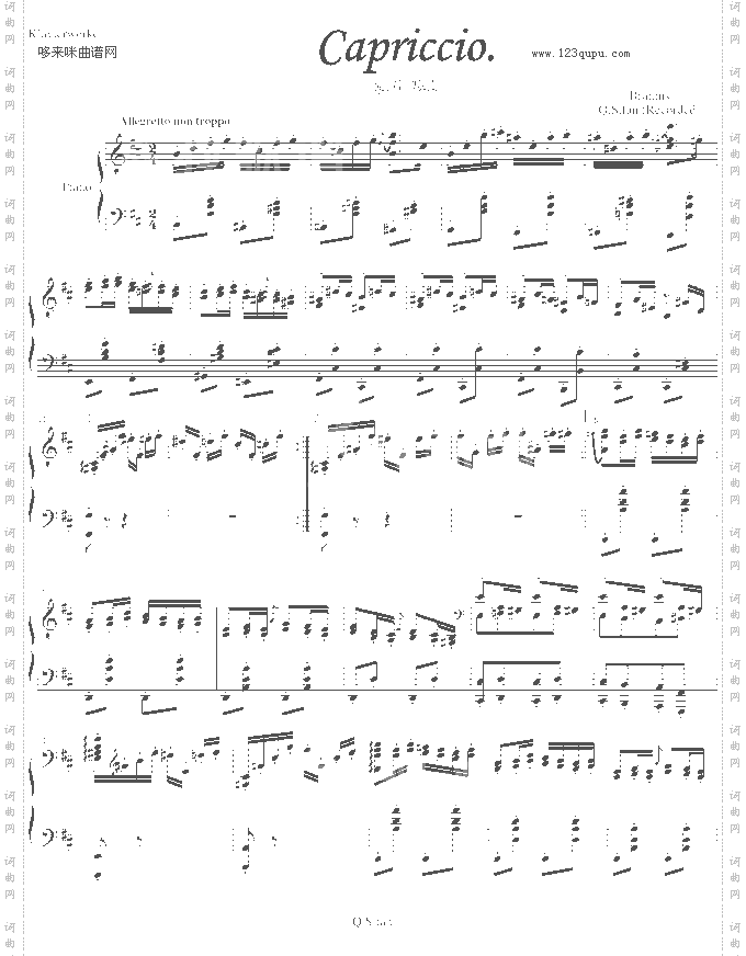 随想曲Op.76No.2-勃拉姆斯