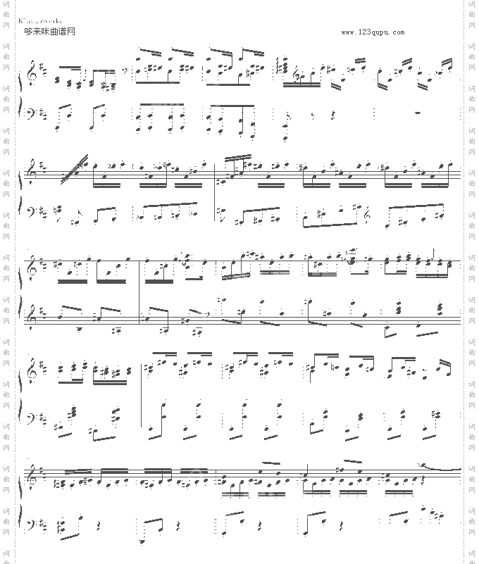 随想曲Op.76No.2-勃拉姆斯