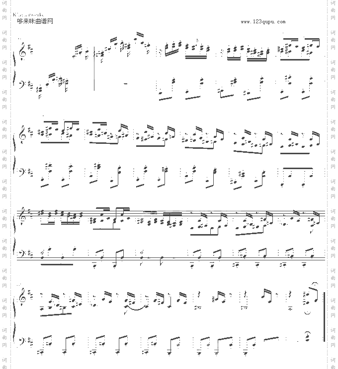 随想曲Op.76No.2-勃拉姆斯