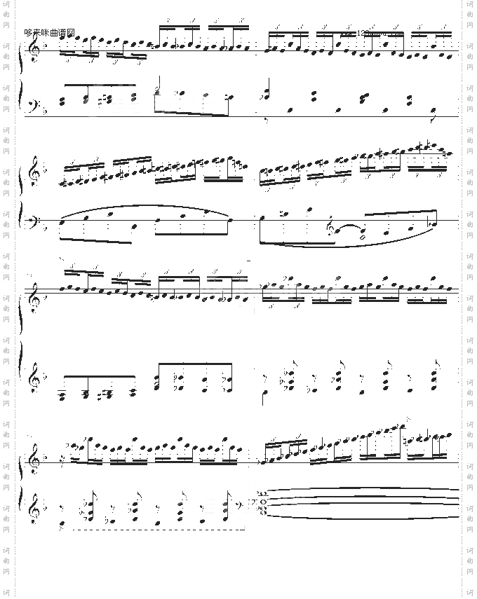 练习曲Op.72No.6-莫什科夫斯基