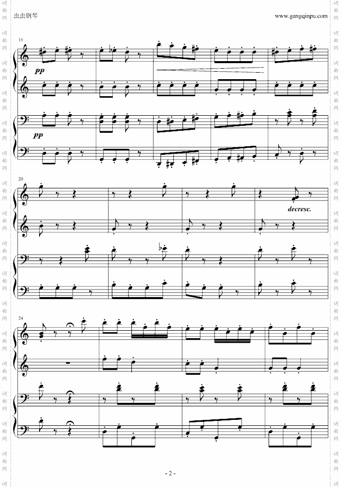 拨奏波尔卡舞曲四手联弹