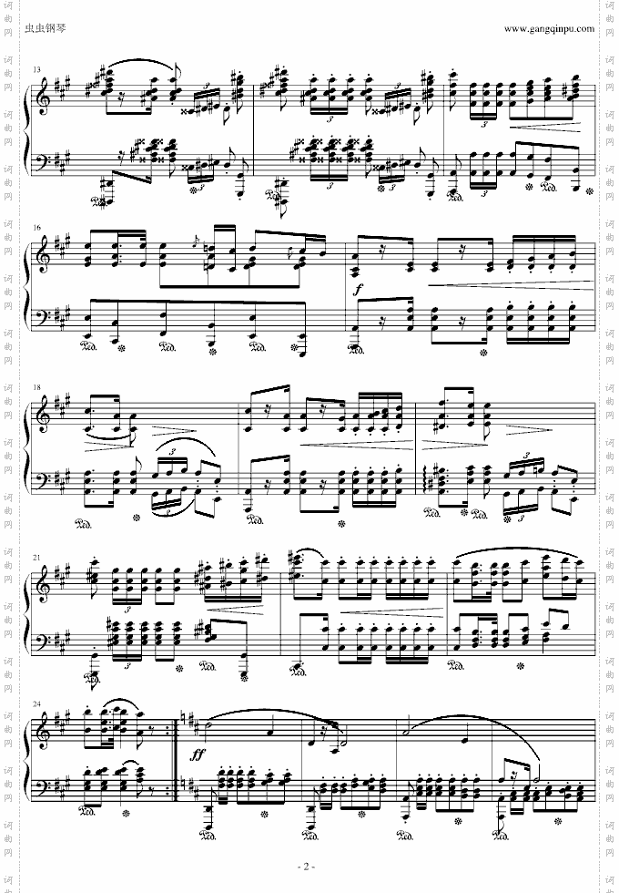 波兰军队舞曲-Op.40No.1