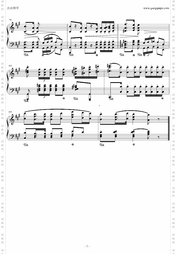 波兰军队舞曲-Op.40No.1