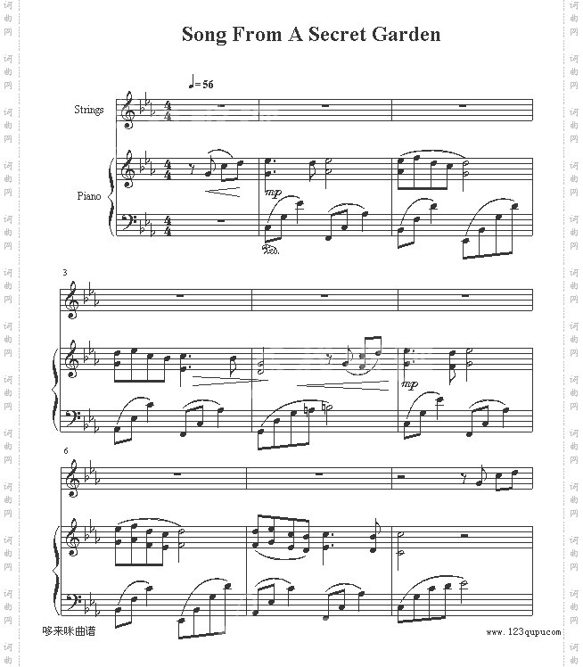 SongFromASecretGarden-世界名曲