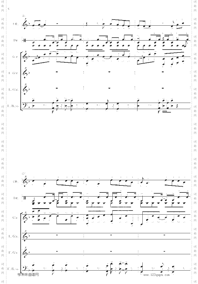 一路向北-总谱-manle版-周杰伦