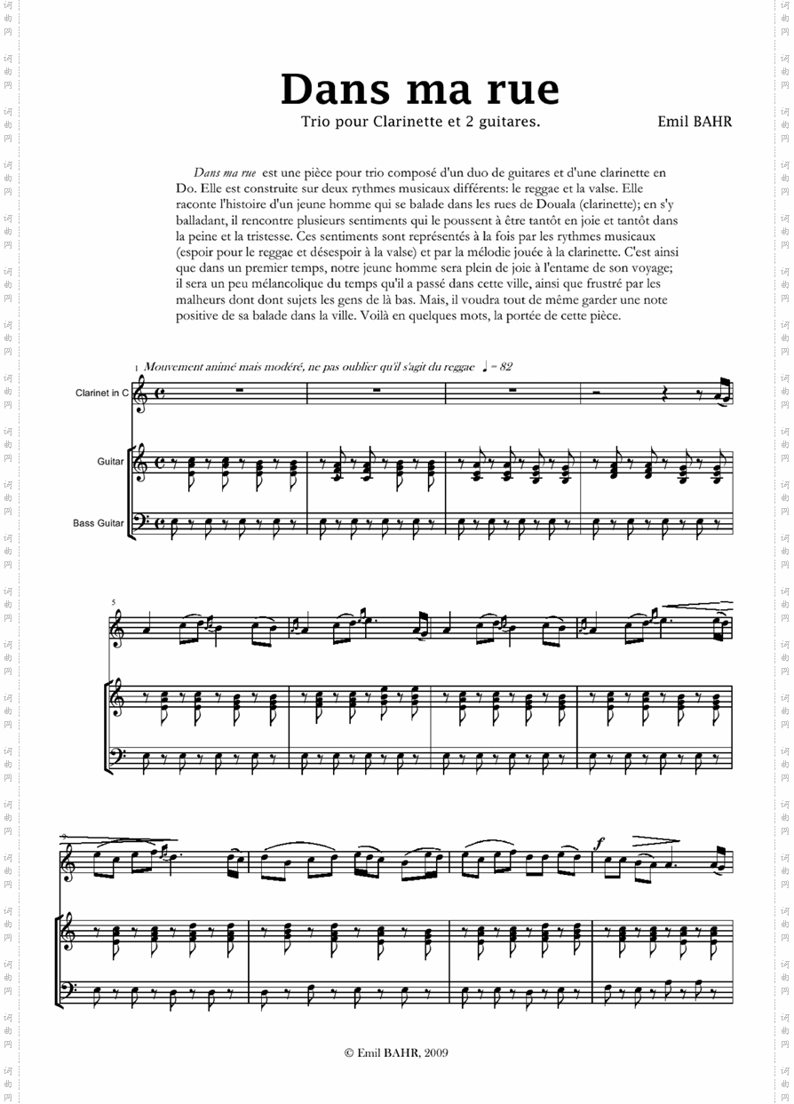 dansmaruetriopourclarinetteet2guitares