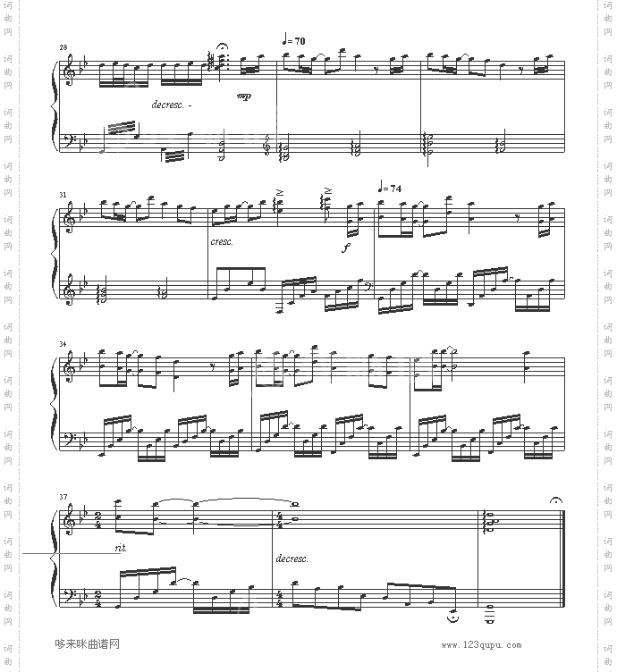 千年之恋钢琴演奏版-飞儿乐团