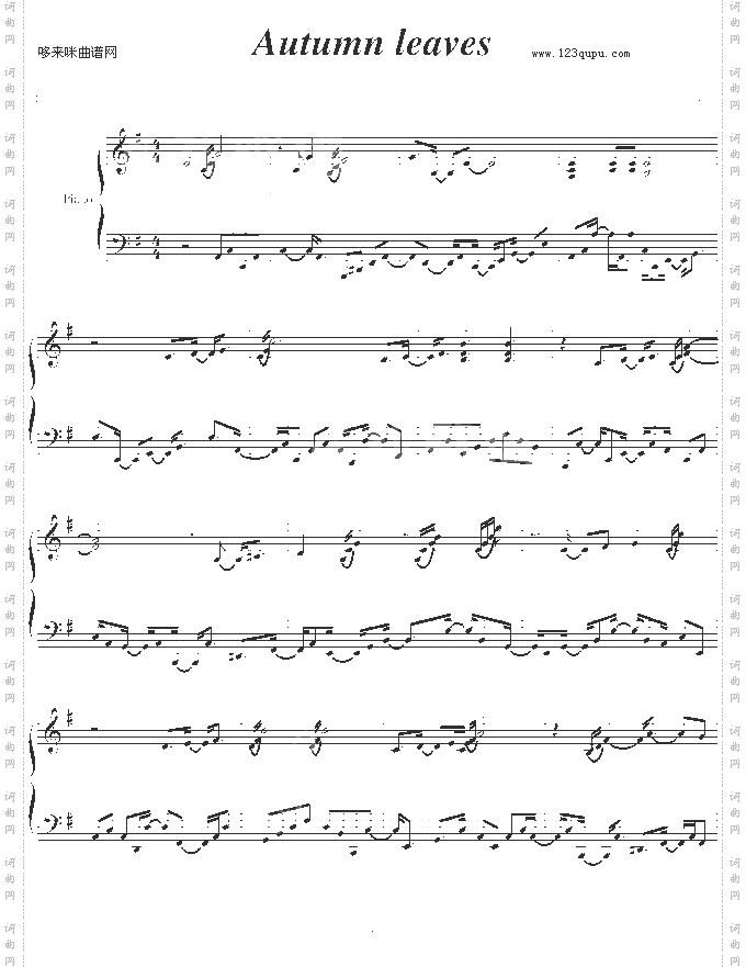 Autumn Leaves_爵士风格-其他侠名