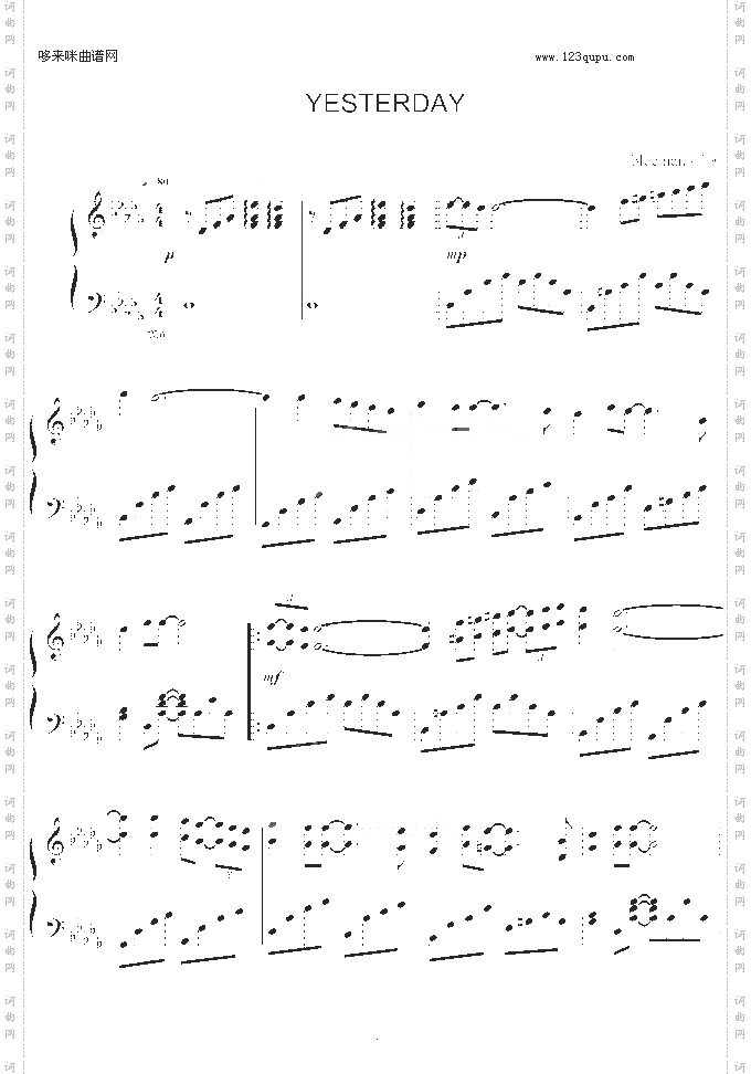 Yesterday-blueman版-Beattles