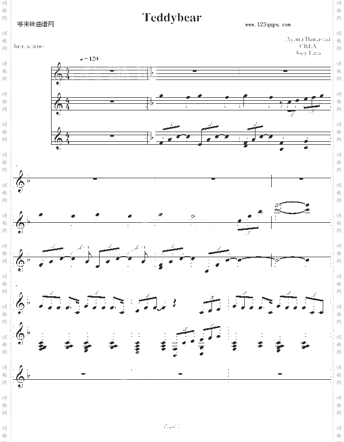 Teddybear-纯钢琴-滨崎步