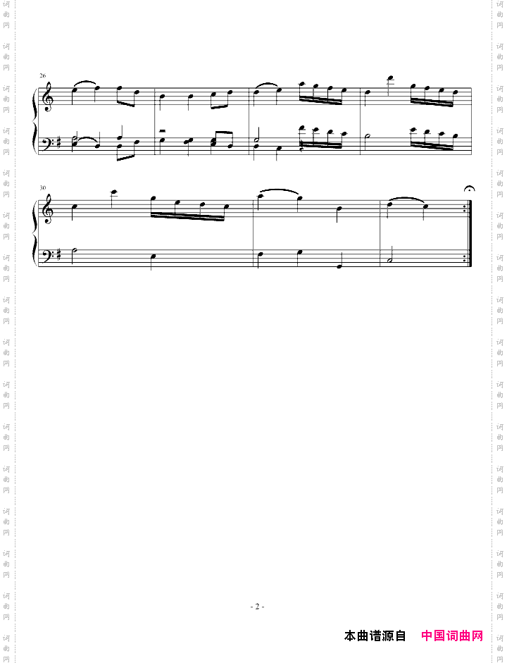 小步舞曲莫扎特K.1