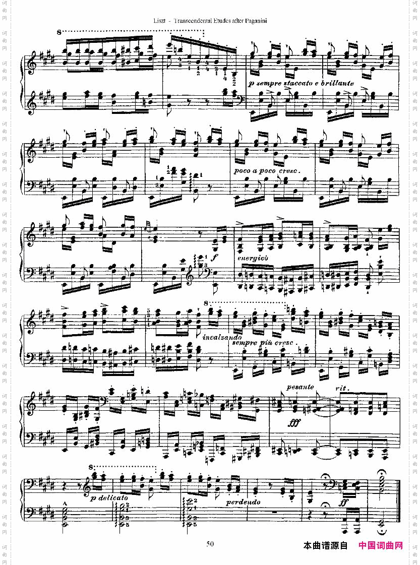 李斯特六首帕格尼尼练习曲之五