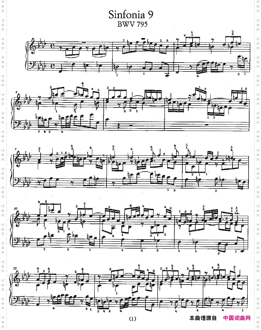 Sinfonia9BWV-795