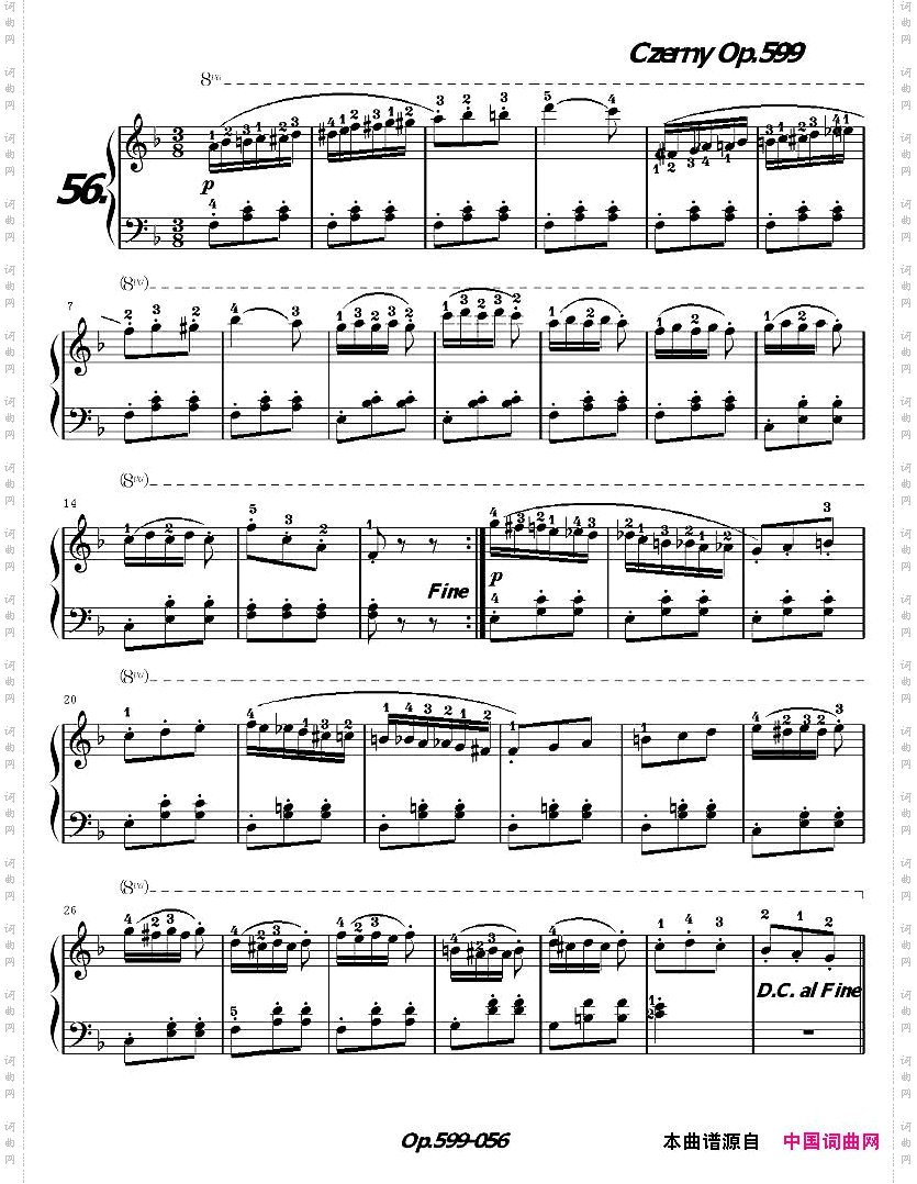 《车尔尼练习曲》OP.599之051-060