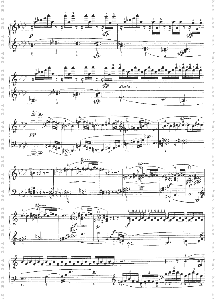 热情奏鸣曲-作品57号第二十三钢琴奏鸣曲