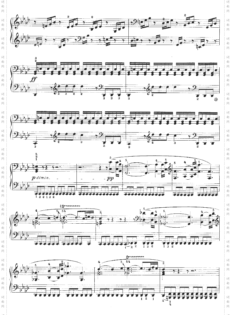 热情奏鸣曲-作品57号第二十三钢琴奏鸣曲
